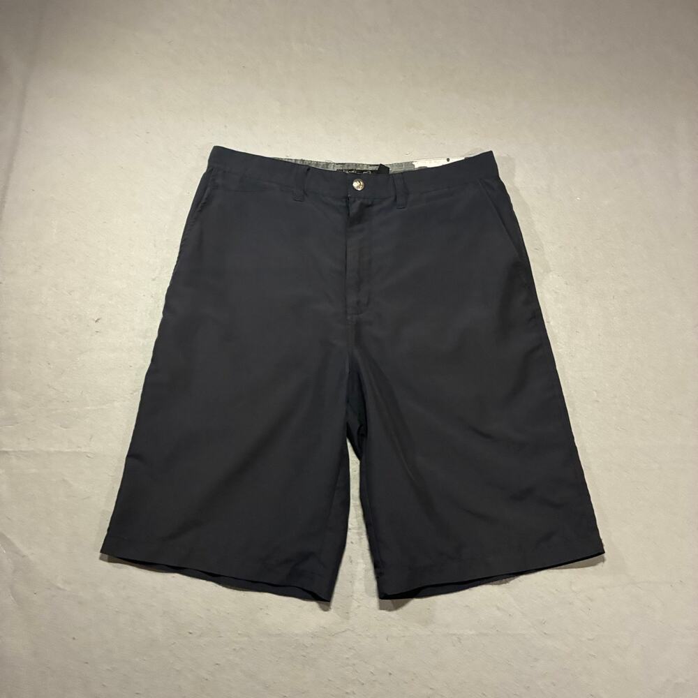 Vintage Quiksilver Board Shorts Mens 32 Black Surf Embroidered Slash Pockets